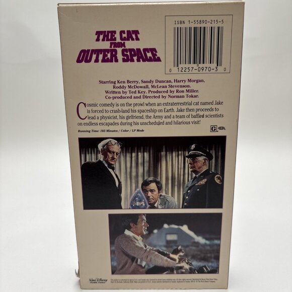 The Cat From Outer Space VHS Tape Walt Disney Vintage - Picture 2 of 7